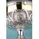 Big-Sized Antique Silver Ciborium with Scenes. 16 in. Belgium, 1831-1868