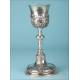 Beautiful Antique Spanish Silver Chalice. Spain, 19th Century