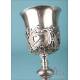 Beautiful Antique Spanish Silver Chalice. Spain, 19th Century