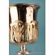 Large Antique White and Gilt Silver Chalice. France, Circa 1880