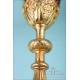 Fine Antique Gilt Silver and Metal Chalice. France, 19th Century