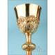 Fine Antique Gilt Silver and Metal Chalice. France, 19th Century