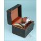 Beautiful Roman Style Silver Chalice in Its Storing Case. Belgium, 1937
