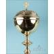 Fine Gilt Silver Ciborium in Its Storing Case. France, Circa 1900