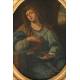 Virgen de los Dolores, escuela ¡taliana, óleo sobre tabla, siglo XVII - Pps XVIII