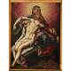 Colonial Pietà c. 1800 Oil on Copper Mexican or Peruvian School