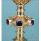 Beautiful Gilt Silver Chalice with Enamels. Demarquet. France, Circa 1880