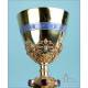 Beautiful Gilt Silver Chalice with Enamels. Demarquet. France, Circa 1880