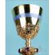 Beautiful Gilt Silver Chalice with Enamels. Demarquet. France, Circa 1880