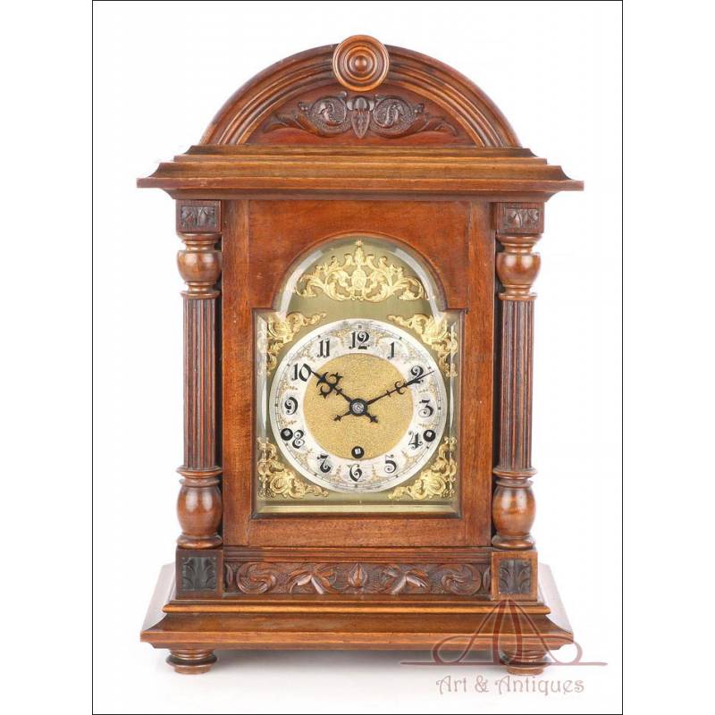 Beautiful Antique Westminster Kienzle Mantel Clock. Germany, Circa 1900