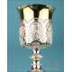 Antique Solid Silver Baroque Chalice and Paten. Paris, France, 1838