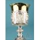 Antique Solid Silver Baroque Chalice and Paten. Paris, France, 1838