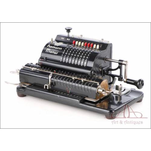 Antique Hamann Manus Model C Calculating Machine. Germany, Circa 1930