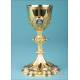 Gilt-Silver Chalice with Enamels by Favier Silversmith. France, Circa 1880