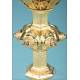 Gilt-Silver Chalice with Enamels by Favier Silversmith. France, Circa 1880