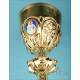 Gilt-Silver Chalice with Enamels by Favier Silversmith. France, Circa 1880