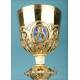 Gilt-Silver Chalice with Enamels by Favier Silversmith. France, Circa 1880