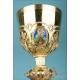 Gilt-Silver Chalice with Enamels by Favier Silversmith. France, Circa 1880