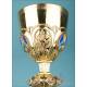 Gilt-Silver Chalice with Enamels by Favier Silversmith. France, Circa 1880