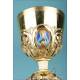 Gilt-Silver Chalice with Enamels by Favier Silversmith. France, Circa 1880