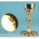 Beautiful Antique Gilt-Silver Chalice with Enamels. France, Circa 1880