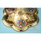 Beautiful Antique Gilt-Silver Chalice with Enamels. France, Circa 1880