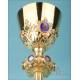 Beautiful Antique Gilt-Silver Chalice with Enamels. France, Circa 1880