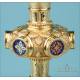 Beautiful Antique Gilt-Silver Chalice with Enamels. France, Circa 1880