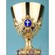 Beautiful Antique Gilt-Silver Chalice with Enamels. France, Circa 1880