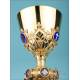 Beautiful Antique Gilt-Silver Chalice with Enamels. France, Circa 1880