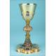 Antique Gilt-Silver Chalice with Enamels. France, Circa 1870
