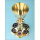 Antique Gilt-Silver Chalice with Enamels. France, Circa 1870