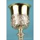 Antique Gilt-Silver Baroque Chalice. France, Circa 1870