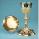 Antique Gilt-Silver Chalice with Filigrees and Enamels. France, Circa 1880