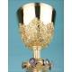 Antique Gilt-Silver Chalice with Filigrees and Enamels. France, Circa 1880