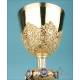 Antique Gilt-Silver Chalice with Filigrees and Enamels. France, Circa 1880