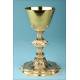 Antique Neo-Gothic Silver Chalice with Scenes of Jesus. France, Circa 1870