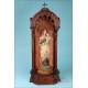 Gorgeous Antique Wood Sculpture of the Madonna and Child. Spain, Circa 1900