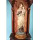 Gorgeous Antique Wood Sculpture of the Madonna and Child. Spain, Circa 1900