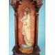 Gorgeous Antique Wood Sculpture of the Madonna and Child. Spain, Circa 1900