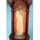 Gorgeous Antique Wood Sculpture of the Madonna and Child. Spain, Circa 1900