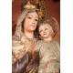 Gorgeous Antique Wood Sculpture of the Madonna and Child. Spain, Circa 1900