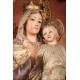 Preciosa Talla Antigua de la Virgen con el Niño. España, Circa 1900