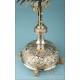 Striking Antique Silver Monstrance with Real Diamonds. Spain, Circa 1950