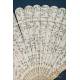 Antique Chinese Carved Ivory Fan. China, XIX Century