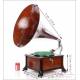 Gorgeous Antique Mahogany Gramophone-Phonograph. Switzerland, Circa 1915