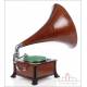 Gorgeous Antique Mahogany Gramophone-Phonograph. Switzerland, Circa 1915