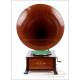 Gorgeous Antique Mahogany Gramophone-Phonograph. Switzerland, Circa 1915