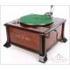 Gorgeous Antique Mahogany Gramophone-Phonograph. Switzerland, Circa 1915