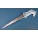 Antique Indian Mughal or Khanjar Dagger. Rock Crystal Handle. Damascus, Circa 1900